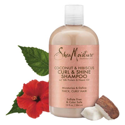 Shampooing SheaMoisture Curl & Shine Coco & Hibiscus