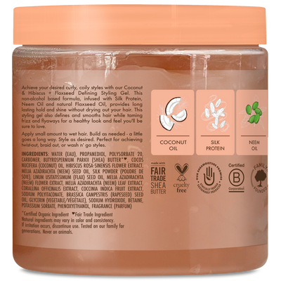 Defining Styling Gel SheaMoisture Coco & Hibiscus | Gel Coiffant Boucles