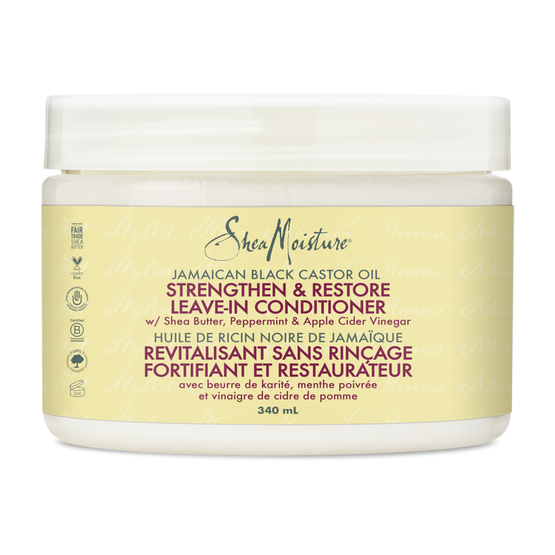 SheaMoisture Leave-In Conditioner – Huile de Ricin Noir Jamaïcain