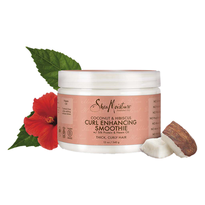 Curl-Enhancing Smoothie SheaMoisture Coco & Hibiscus | Crème Coiffante Boucles