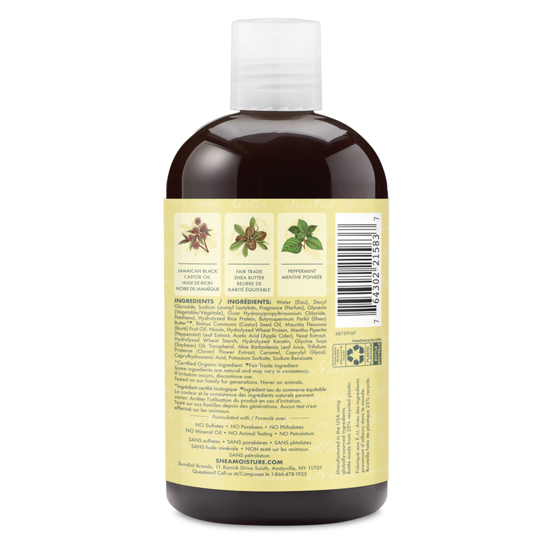 Shampooing SheaMoisture Huile de Ricin Noir Jamaïcain