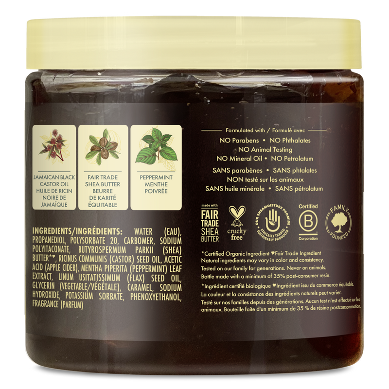 Gel Coiffant SheaMoisture Huile de Ricin Noir Jamaïcain
