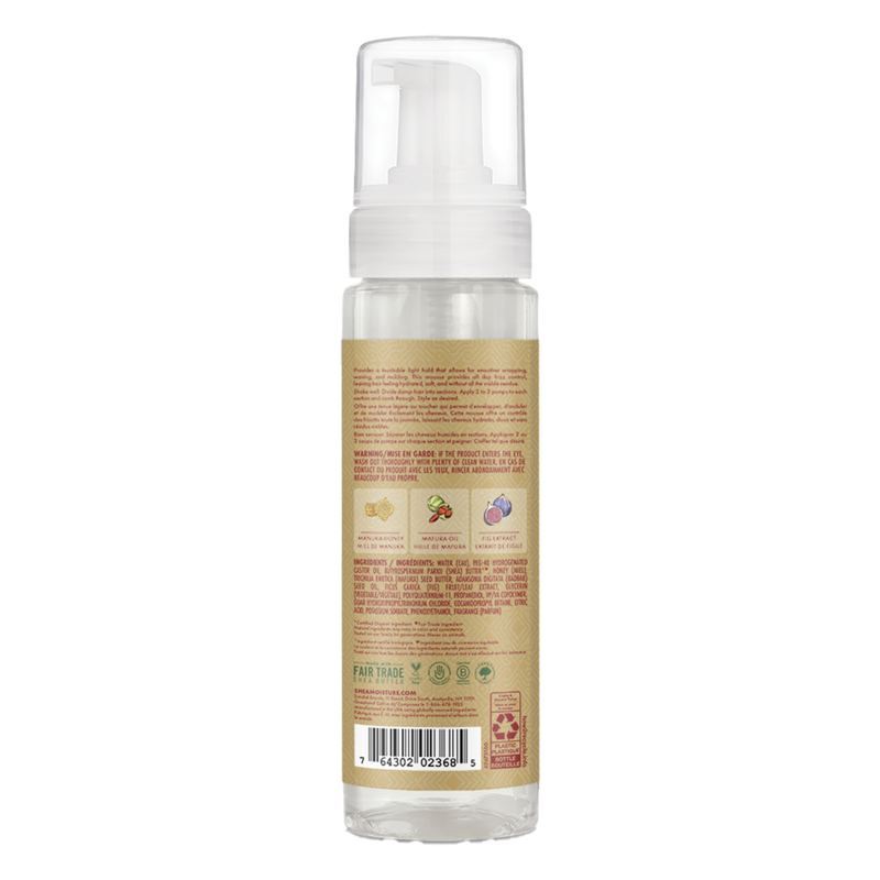 Mousse Coiffante Hydratante SheaMoisture Manuka Honey & Mafura Oil