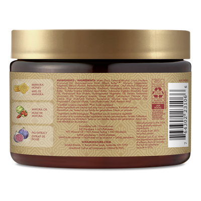 Masque Hydratation Intense SheaMoisture Manuka Honey & Mafura Oil