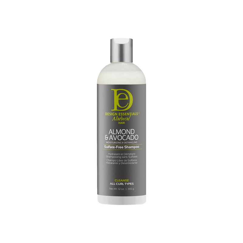 Shampoing Almond & Avocado Hydratant & Démêlant Sans Sulfate Design Essentials