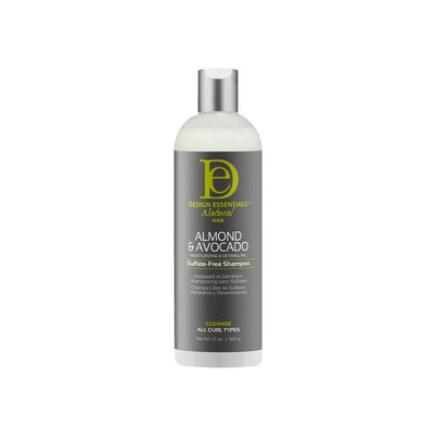 Shampoing Almond & Avocado Hydratant & Démêlant Sans Sulfate Design Essentials