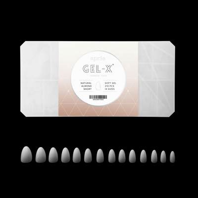 Ombré Gel-X®Forme Amande Naturelle - Taille S - Boîte de 210 capsules