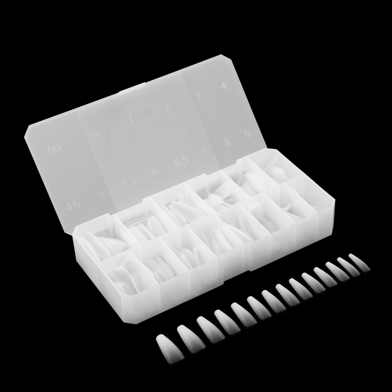 Ombré Gel-X® Forme Coffin Sculptée - Taille L - Boîte de 210 capsules